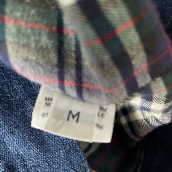 Vintage Tanner Country Denim Jacket Medium With Plaid Lining & Button Front - Picture 6 of 12